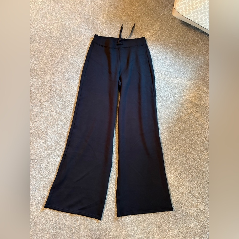 SPANX Wide-Leg Black Lounge Pants